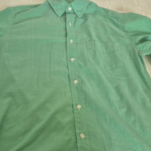 J. Crew Men's Mint Green Casual Button-Down Shirt - Picture 12 of 16